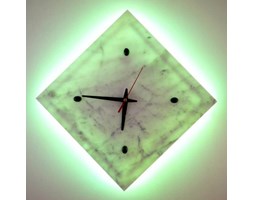 ZEGAR KINKIET LED RGB z MARMURU 30x30 cm z PILOTEM ZM83