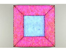 KINKIET z KRYSZTAŁÓW SOLI 40x40 cm LED RGB z PILOTEM SK91