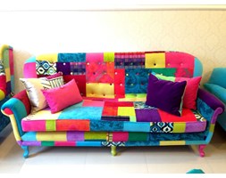 Sofa Patchwork Rasberry