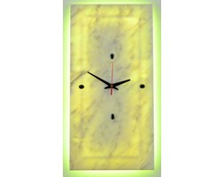 ZEGAR-KINKIET LED RGB z MARMURU 60x30 cm z PILOTEM ZM79