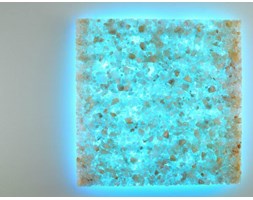 KINKIET LED RGB z KRYSZTAŁÓW SOLI 40x40 cm z PILOTEM SP84