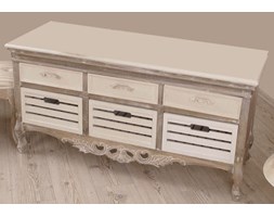 Długa Komoda Styl Rustykalny Shabby Chic