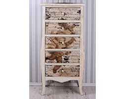 Komoda Pięć Szuflad w Stylu Shabby Chic