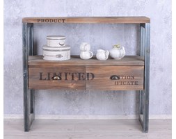 Bufet w Stylu Industrialnym z Dwiema Szufladami