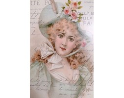 Portret Dziewczyny w Stylu Belle Epoque
