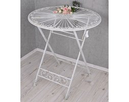 Ażurowy Składany Stolik Styl Shabby Chic