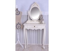 Toaletka z Owalnym Lustrem w Stylu Wiktoriańskim Shabby Chic