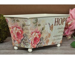 Uroczy Pojemnik Róże Decoupage Prowansja