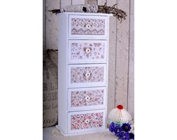 Komódka z Pięcioma Szufladami w Stylu Shabby Chic