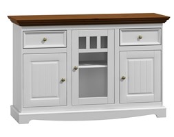 Komoda 3-drzwiowa Belluno Elegante biała/orzech