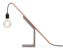 Lampa stołowa Magno Tube 65 cm, szara,
