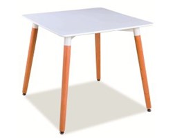 Stół NOLAN II biały/buk 80x80