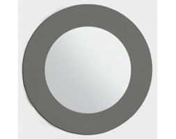 Okrągłe lustro z ramą CIEMNY SZARY POŁYSK- dwa wymiary