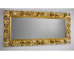 Duże złote lustro z ramą ażurową 188x88