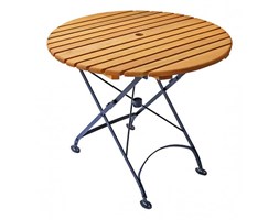 Składany okrągły stół (śr. 85 cm) REBECCA