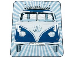 Volkswagen Koc plażowy / piknikowy BUS niebieski 200x150 cm