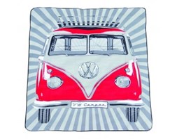 Volkswagen Koc plażowy / piknikowy BUS czerwony 200x150 cm