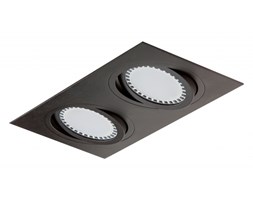 PP Design 611/2 OPRAWA HALOGENOWA LED WPUSZCZANA OCZKO REGULOWANA ALUMINIUM CZARNY ES111 QR111 AR111 GU10 G53