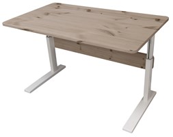 Biurko regulowane z uchylnym blatem - Sosna terra (120x70x54-75cm)