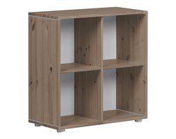 Moduł półkowy z 4 przegródkami. Korpus terra, paski szare