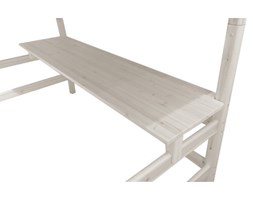 Biurko do wysokiego łóżka Classic krótszego, bielony, wym 2x200x52cm