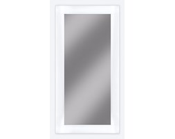 Nowoczesne lustro z ramą szklaną białą - różne wymiary!