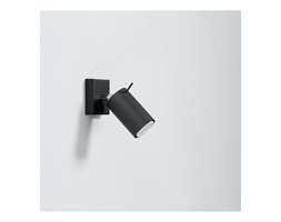 Stylowa Lampa Ścienna Halogen Nowoczesny Kinkiet RING czarny LED!