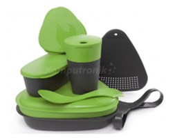 MealKit 2.0, 1 zestaw turystyczny, 8 częściowy, zielony