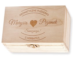 Herbata DLA PARY w Grawerowanej Skrzynce DR07