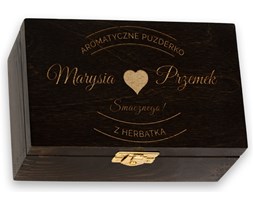 Herbata DLA PARY w Grawerowanej Skrzynce DR11