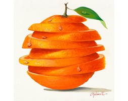 Dekoruj24.pl - obraz na płótnie Orange Cut