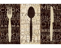 Dekoruj24.pl - obraz na płótnie Kitchen Words Trio