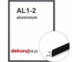 Dekoruj24.pl - Rama na wymiar od 18x18cm, aluminiowa, w kolorze czarnym - AL1-2