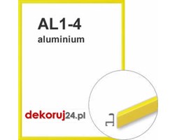 Dekoruj24.pl - Rama na wymiar od 18x18cm, aluminiowaw kolorze żółtym - AL1-4