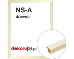 Dekoruj24.pl - Rama na wymiar od 18x18cm, drewniana w kolorze kremowym - NS-A
