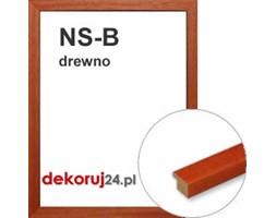Dekoruj24.pl - Rama na wymiar od 18x18cm, drewniana w kolorze jasnego mahoniu - NS-B