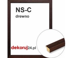 Dekoruj24.pl - Rama na wymiar od 18x18cm, drewniana w kolorze wenge - NS-C