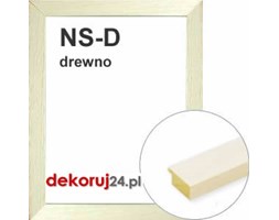 Dekoruj24.pl - Rama na wymiar od 18x18cm, drewniana w kolorze kremowym - NS-D