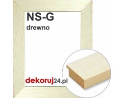 Dekoruj24.pl - Rama na wymiar od 18x18cm, drewniana w kolorze kremowym - NS-G