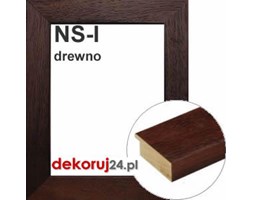 Dekoruj24.pl - Rama na wymiar od 18x18cm, drewnianaw kolorze wenge - NS-I