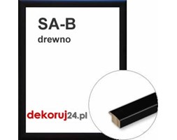 Dekoruj24.pl - Rama na wymiar od 18x18cm, drewniana lakierowana na czarny półmat - SA-B