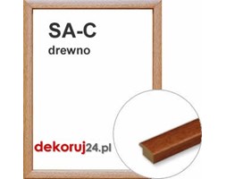 Dekoruj24.pl - Rama na wymiar od 18x18cm, drewniana w kolorze ciemnej gruszy - SA-C
