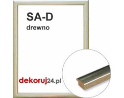 Dekoruj24.pl - Rama na wymiar od 18x18cm, drewniana w kolorze starego, przecieranego srebra - SA-D