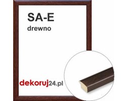 Dekoruj24.pl - Rama na wymiar od 18x18cm, drewnianaw kolorze ciemnego brązu - SA-E