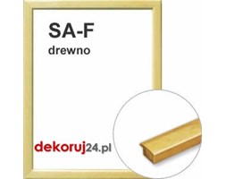 Dekoruj24.pl - Rama na wymiar od 18x18cm, drewniana w naturalnym, jasnym kolorze drewna - SA-F