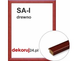 Dekoruj24.pl - Rama na wymiar od 18x18cm, drewniana w kolorze mahoniu - SA-I