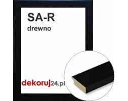 Dekoruj24.pl - Rama na wymiar od 18x18cm, drewniana lakierowana na czarny półmat - SA-R