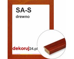 Dekoruj24.pl - Rama na wymiar od 18x18cm, drewniana w kolorze jasnego brązu - SA-S