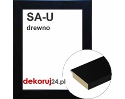 Dekoruj24.pl - Rama na wymiar od 18x18cm, drewniana lakierowana na czarny półmat - SA-U