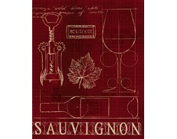 Dekoruj24.pl - reprodukcja na papierze Wine Blueprint IV v.2
